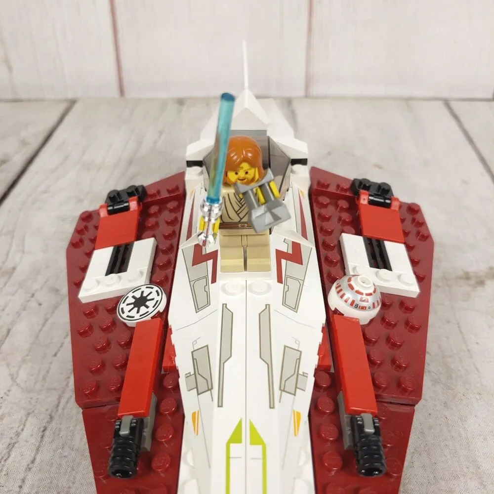 LEGO Star Wars Jedi Starfighter 7143 - 100% COMPLETE - NO Box Or Manual Obi-wan